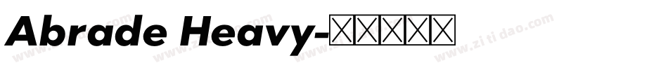 Abrade Heavy字体转换